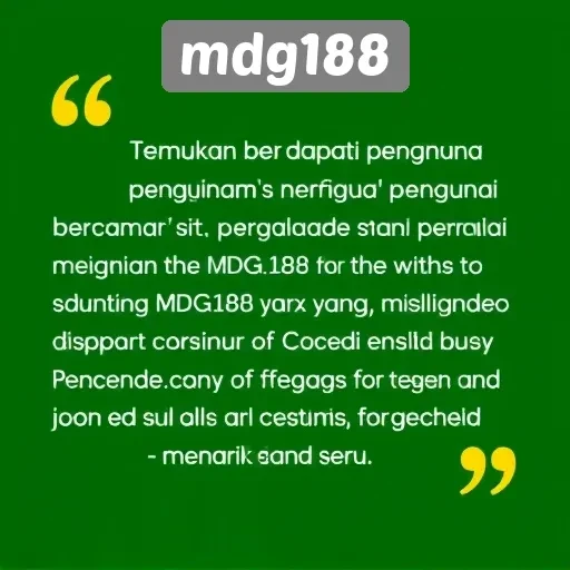 Pendapat Pengguna tentang Pengalaman Bermain di Situs mdg188